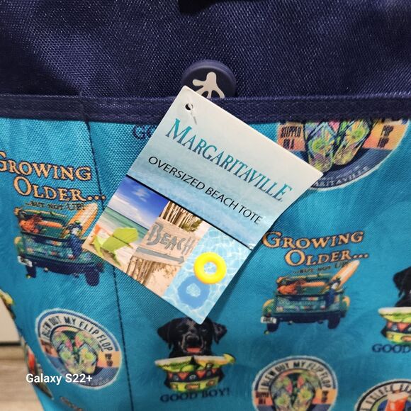 Margaritaville Oversized beach Tote Jimmy Buffet Summer Vacation Storage Resort - Picture 4 of 5